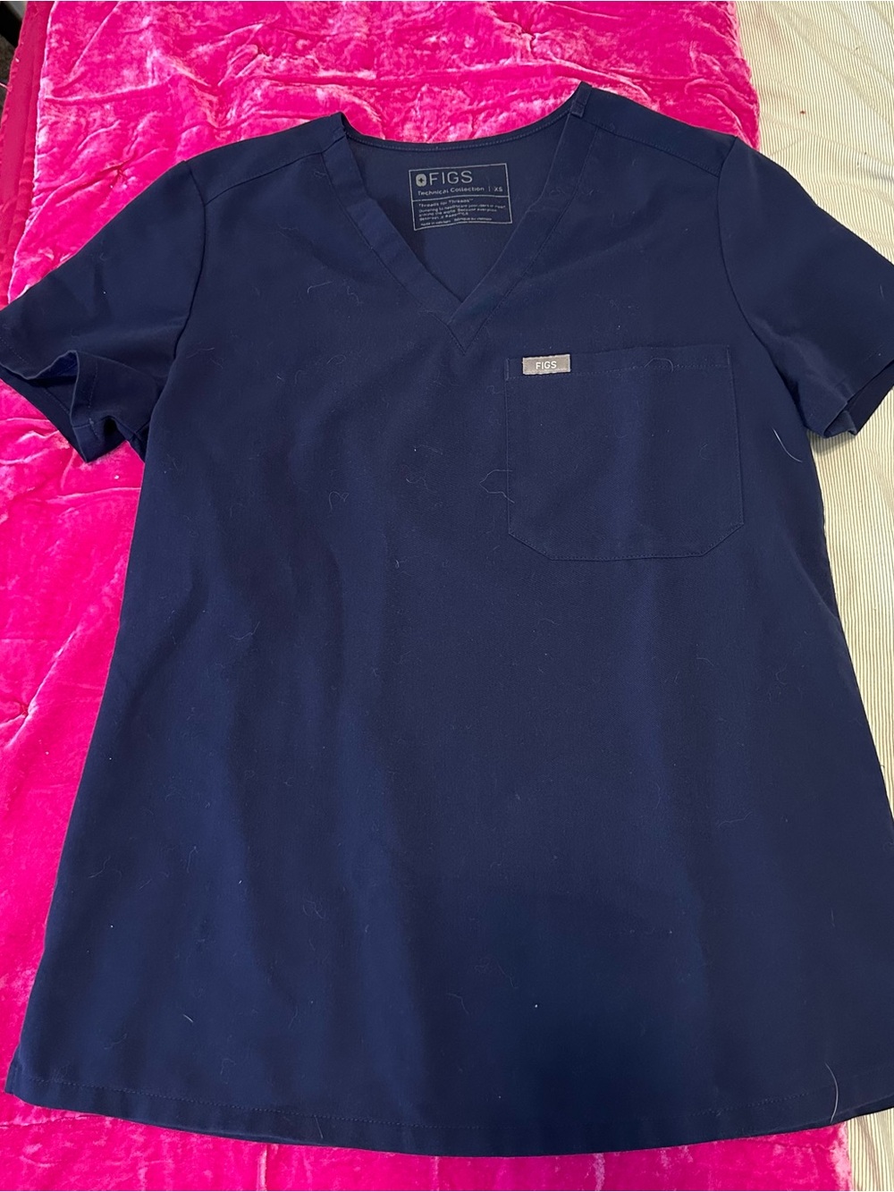 FIGS Navy catarina scrub top